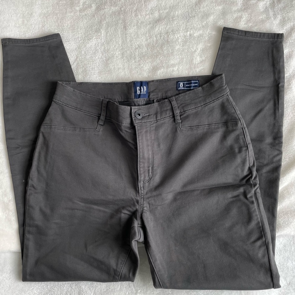 Gap Stretch skinny gray women’s pants 8 new without tags